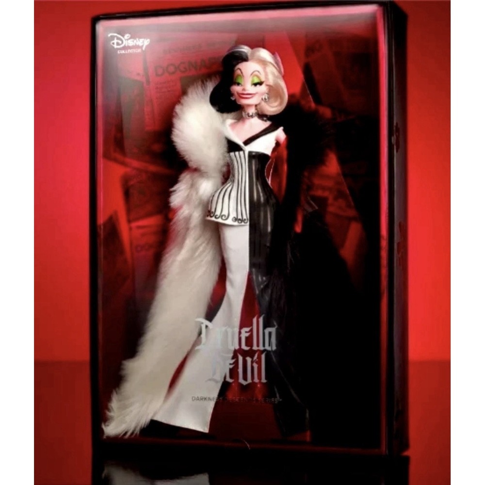 2024 EXCLUSIVE DISNEY DARKNESS DESCENDS SERIES CRUELLA DE VIL DOLL HWP46 NRFB